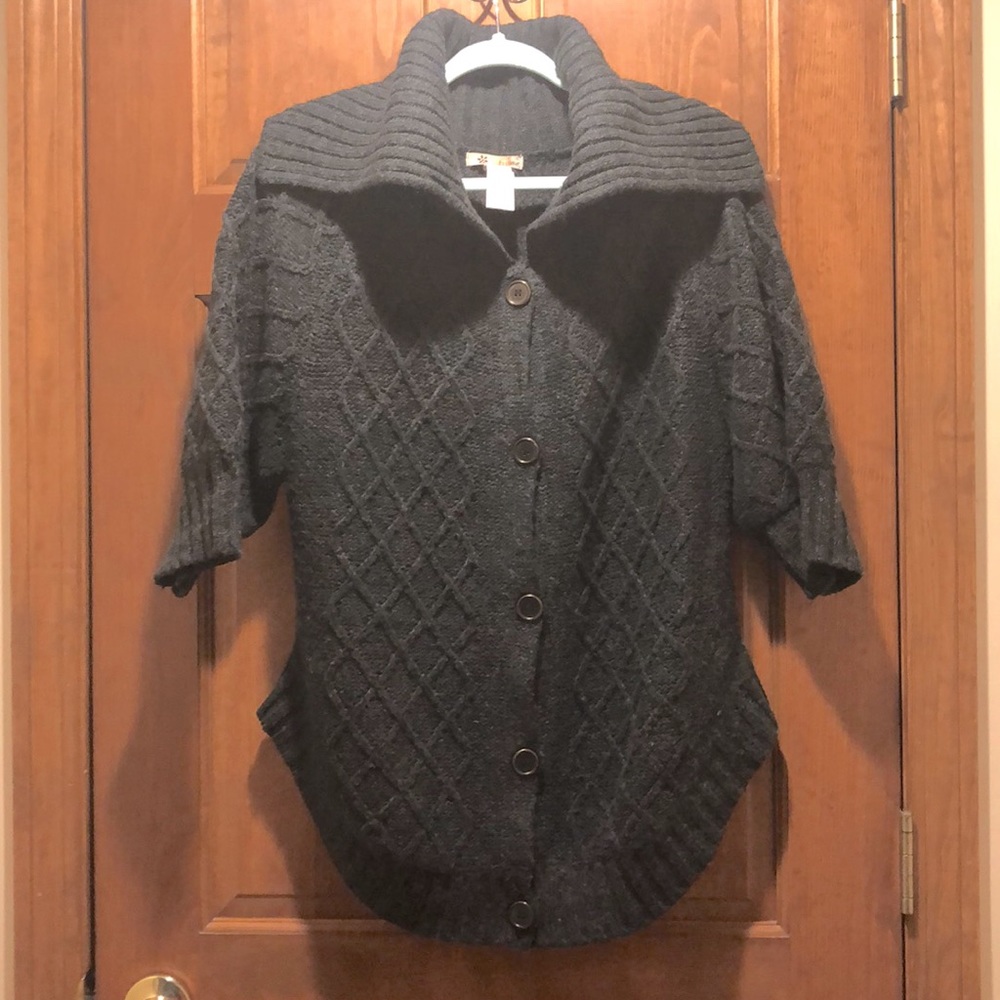 Tulle Cardigan Sweater